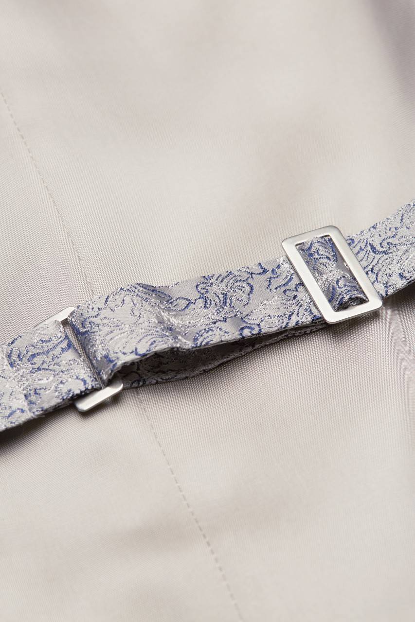 Digel Panciotto elegante cerimonia digel grigio perla con blu I Più Venduti