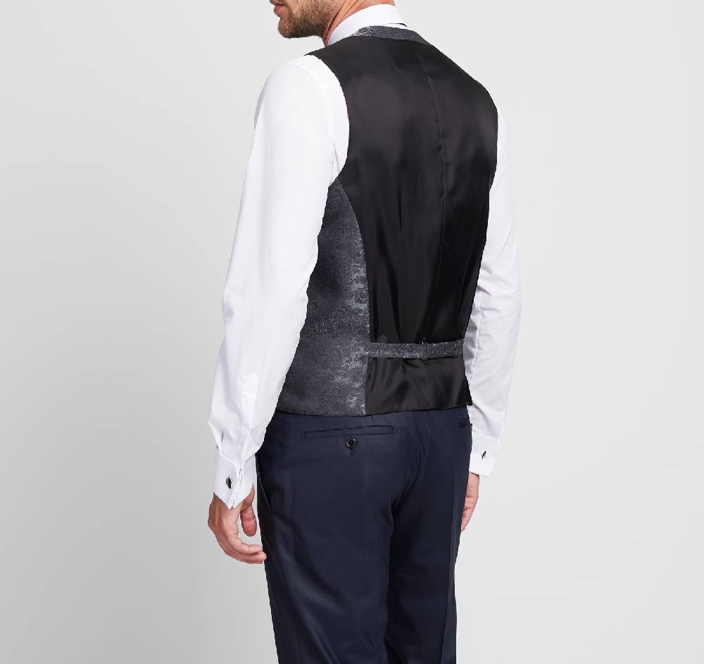 Digel Gilet elegante cerimonia digel grigio scuro in raso 2025