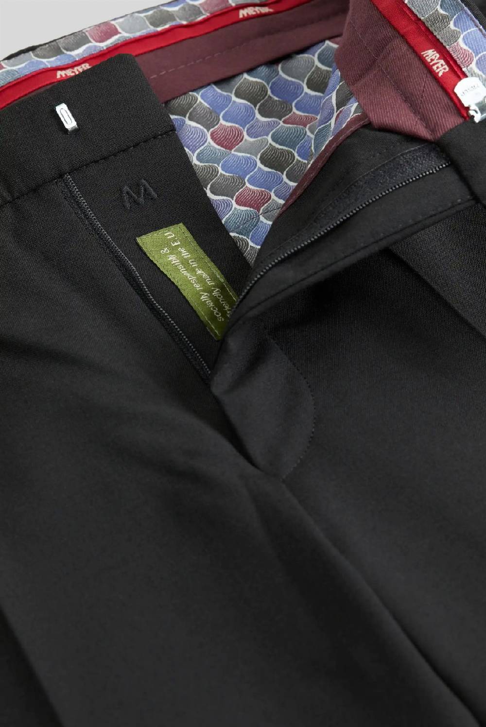 Meyer Pantalone meyer nero regular tropical comfort fit Promozione