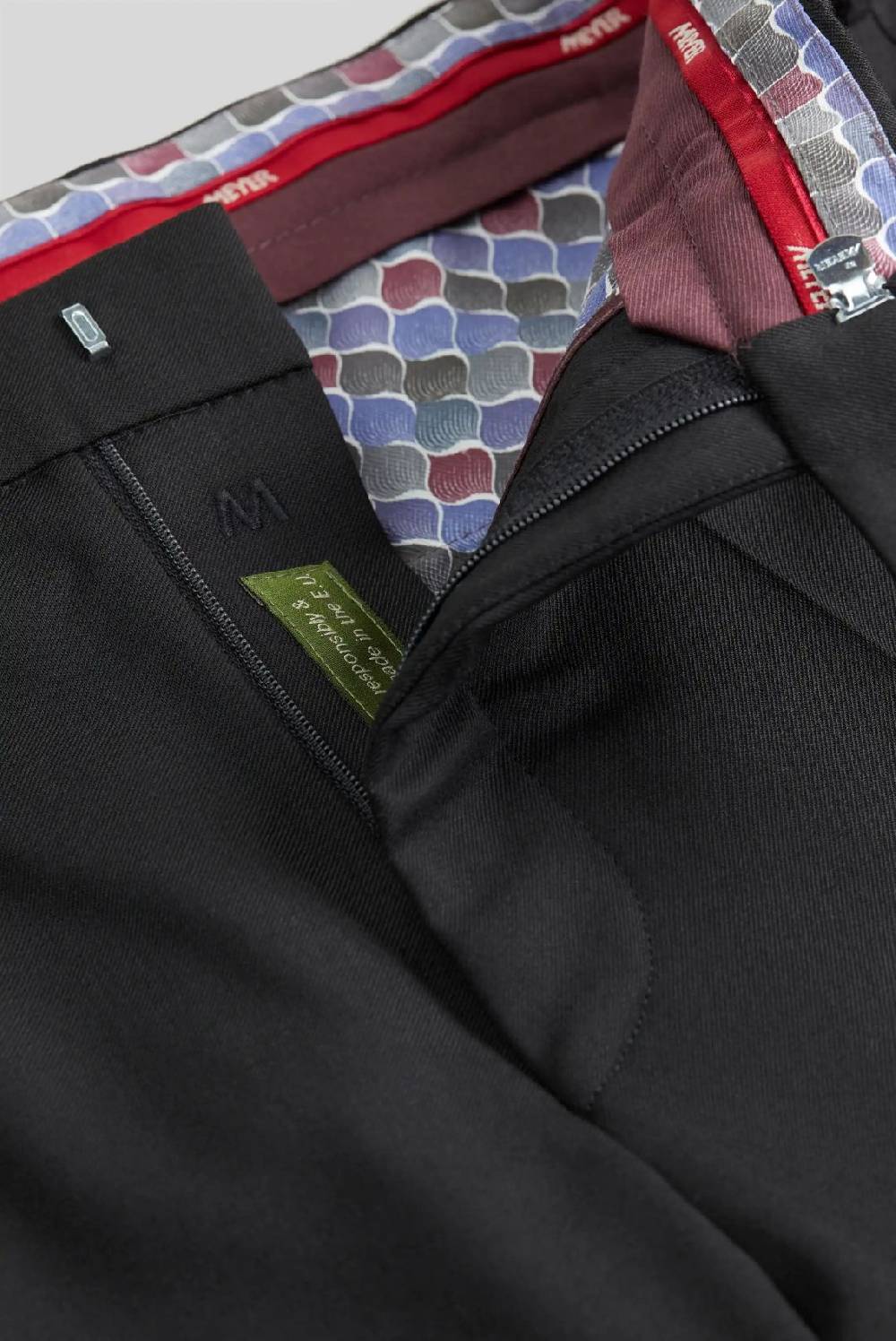 Meyer Pantalone meyer nero in premium soft twill comfort fit Spedizione Gratuita