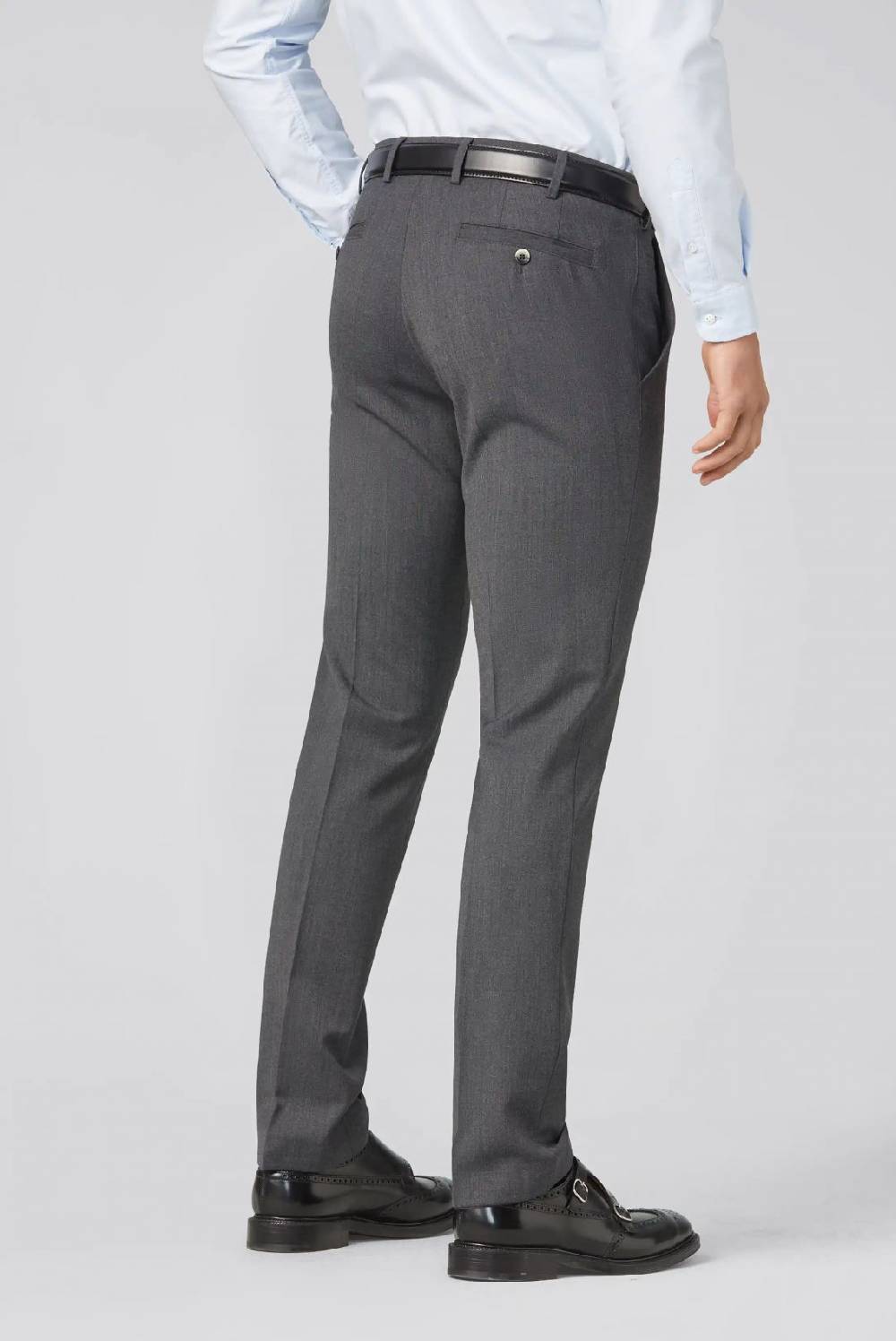 Meyer Pantalone meyer grigio medio in premium soft twill comfort fit Pezzi Unici