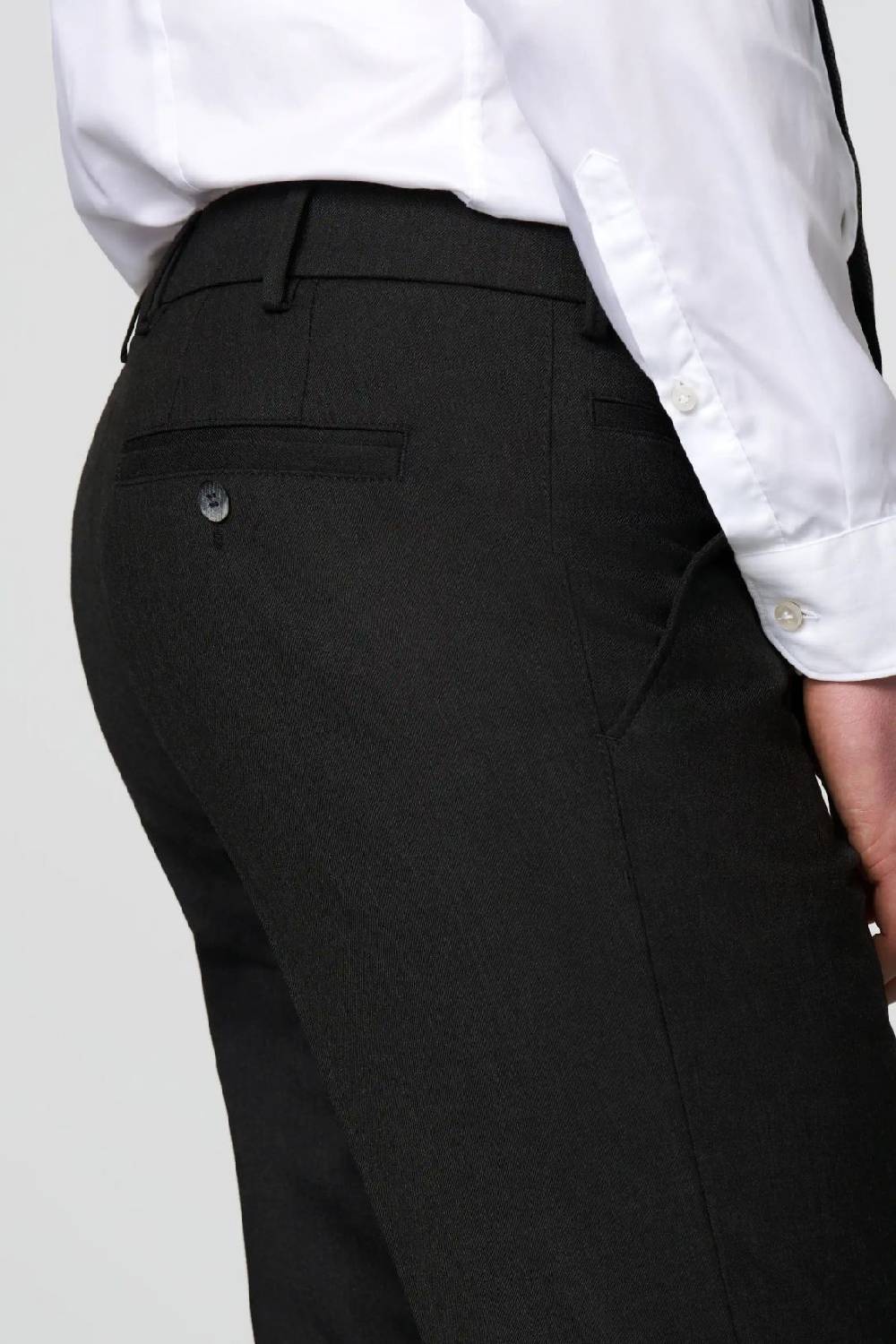Meyer Pantalone meyer grigio antracite in premium soft twill comfort fit Soddisfazione Garantita
