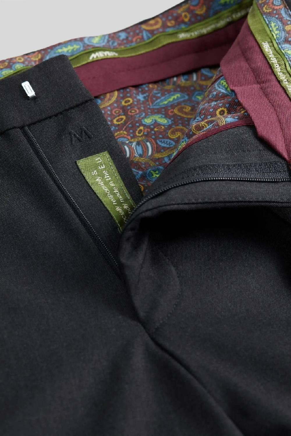 Meyer Pantalone meyer grigio antracite in premium soft twill comfort fit Soddisfazione Garantita