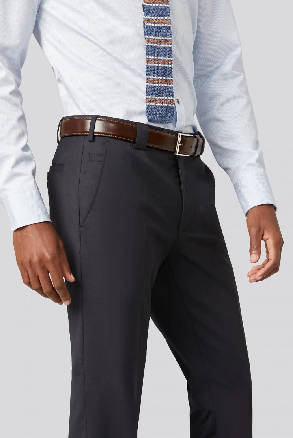 Meyer Pantalone meyer blu in premium soft twill comfort fit Qualità Garantita