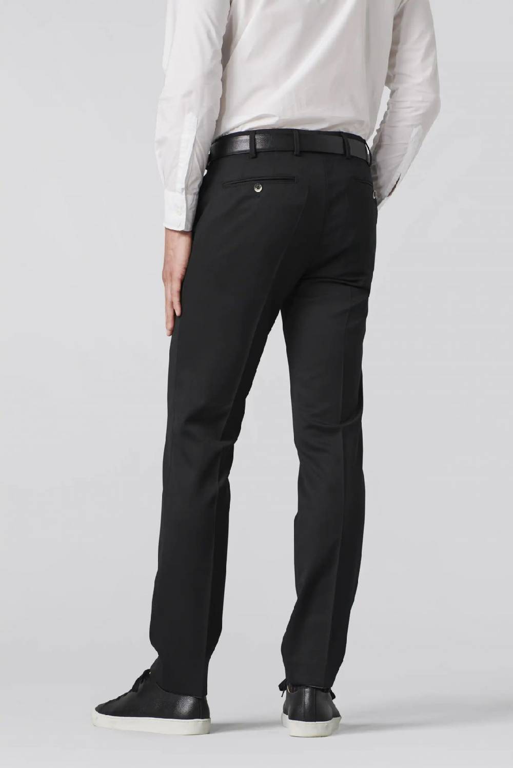 Meyer Pantalone meyer nero in twill teflon stretch Acquista Ora
