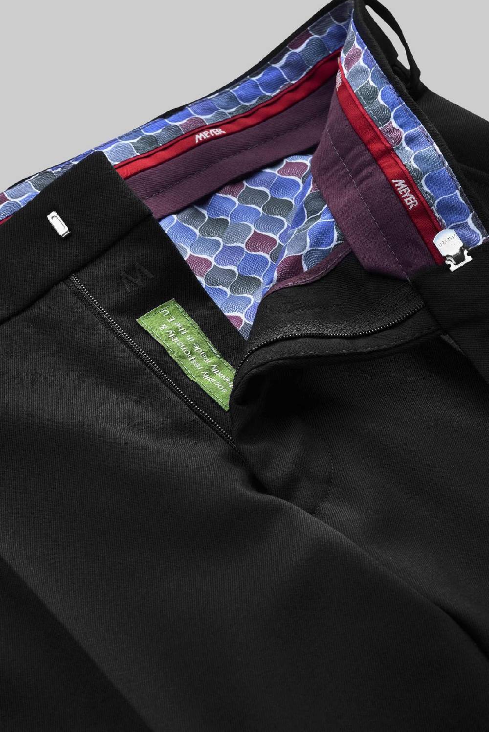 Meyer Pantalone meyer nero in twill teflon stretch Acquista Ora