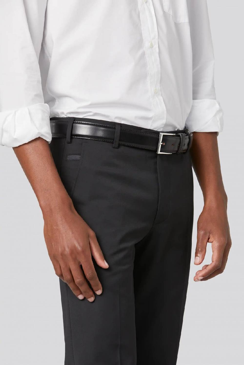 Meyer Pantalone nero meyer travel twill modern fit Promozione Limitata