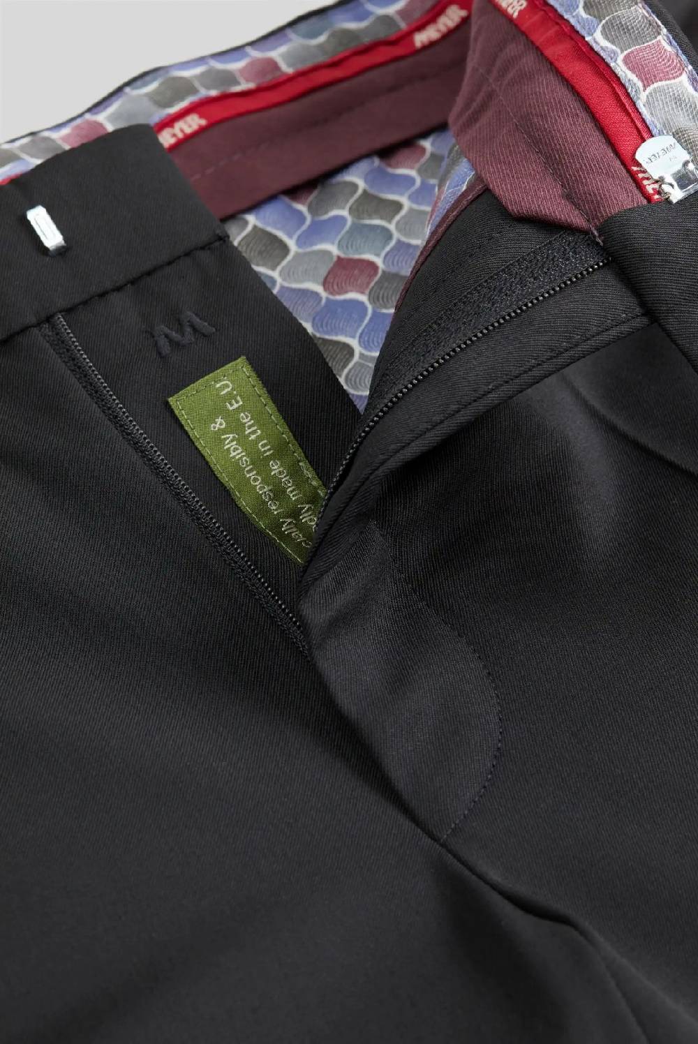 Meyer Pantalone nero meyer travel twill modern fit Promozione Limitata