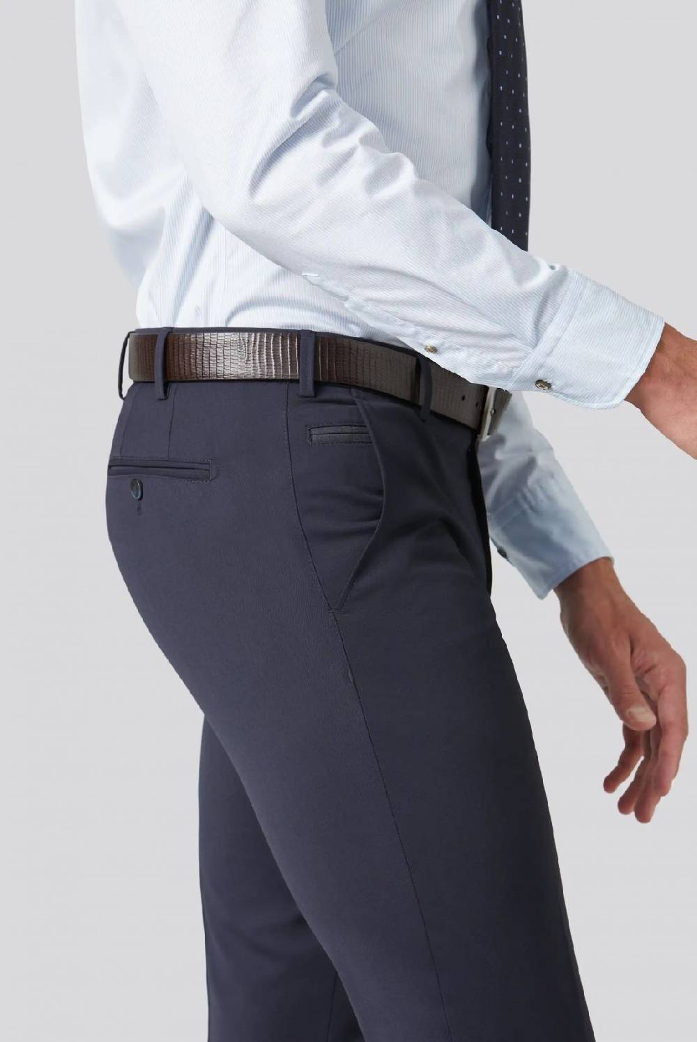 Meyer Pantalone blu meyer travel twill modern fit Shopping Online