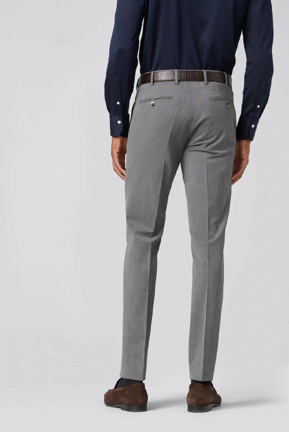 Meyer Pantalone grigio chiaro meyer travel twill modern fit Affare Del Giorno