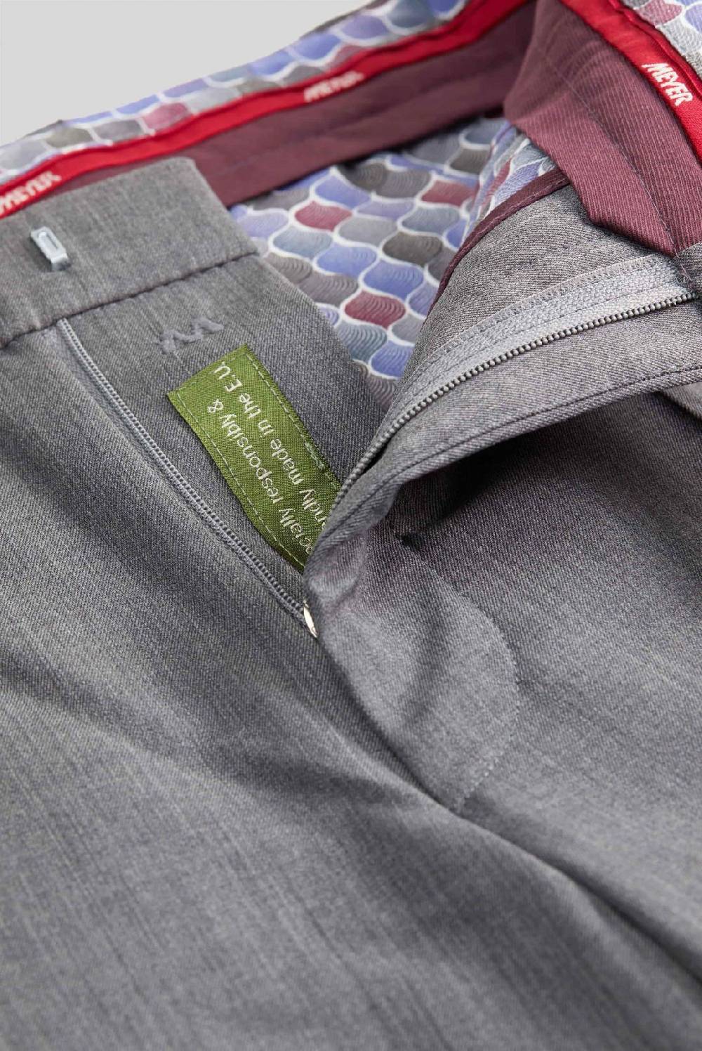 Meyer Pantalone grigio chiaro meyer travel twill modern fit Affare Del Giorno
