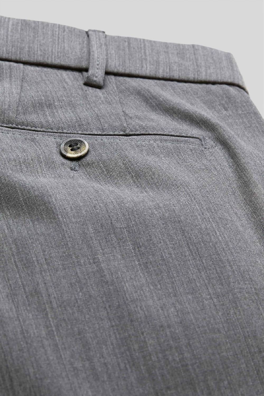 Meyer Pantalone grigio chiaro meyer travel twill modern fit Affare Del Giorno