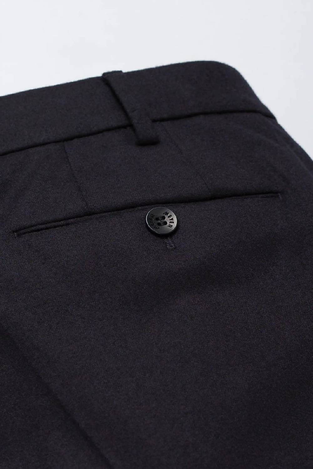Meyer Pantalone blu meyer in flanella naturalmente caldo antipiega Sottocosto