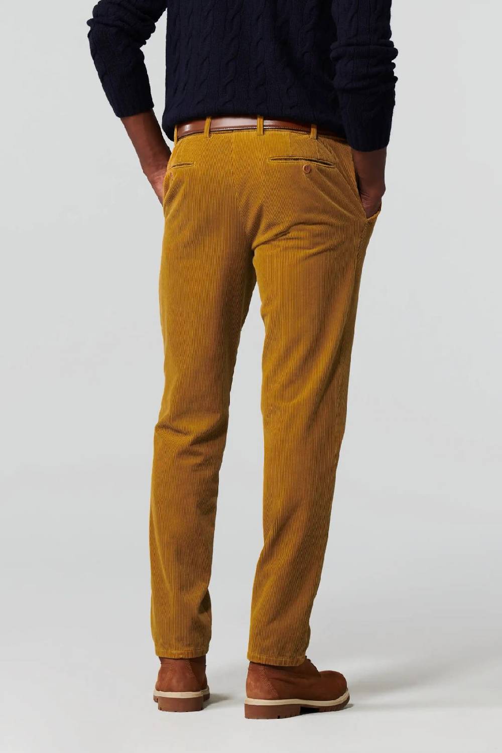 Meyer Pantalone color ambra meyer in velluto a coste luxury modern fit Convenienza