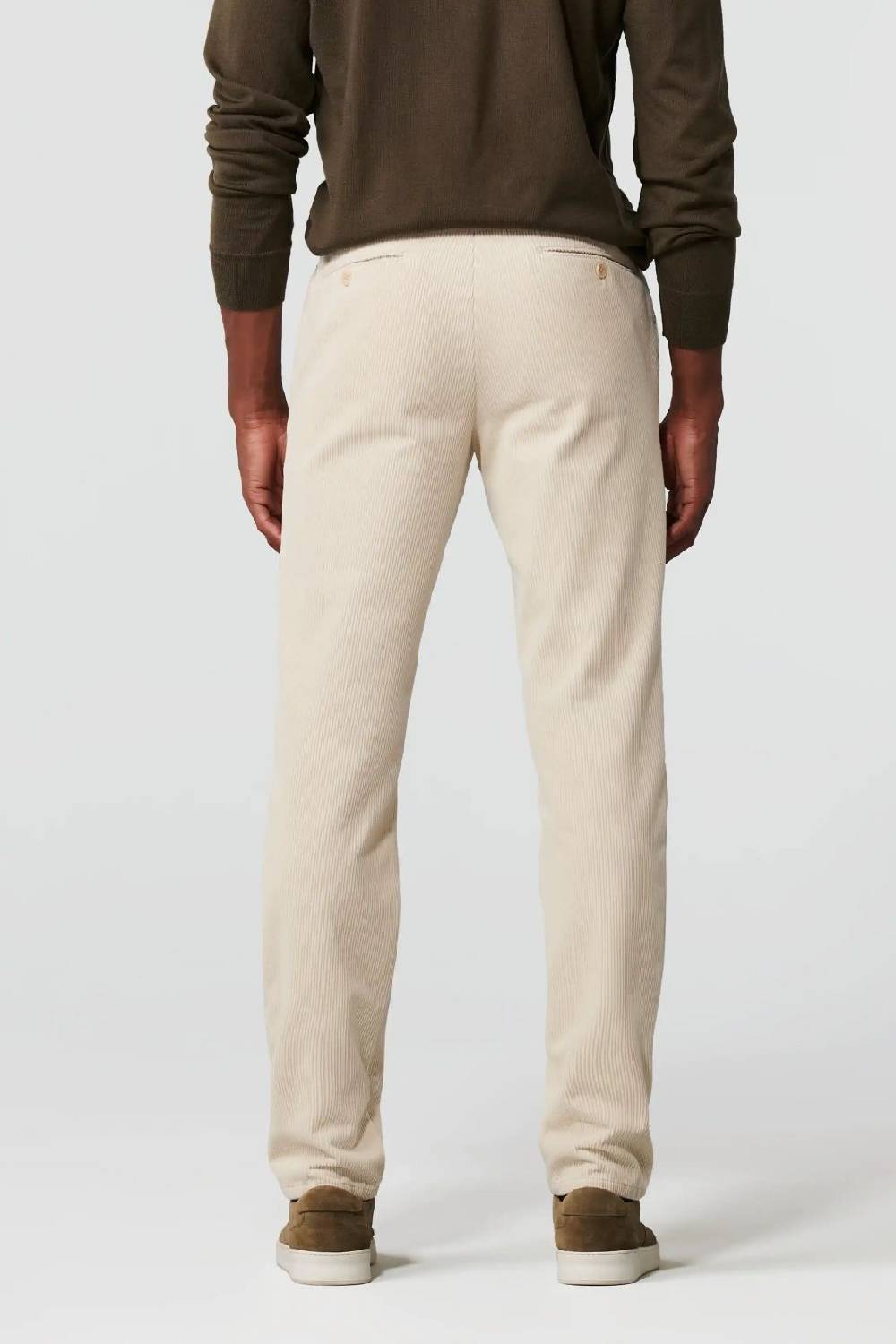 Meyer Pantalone avorio meyer in velluto a coste luxury modern fit Novità
