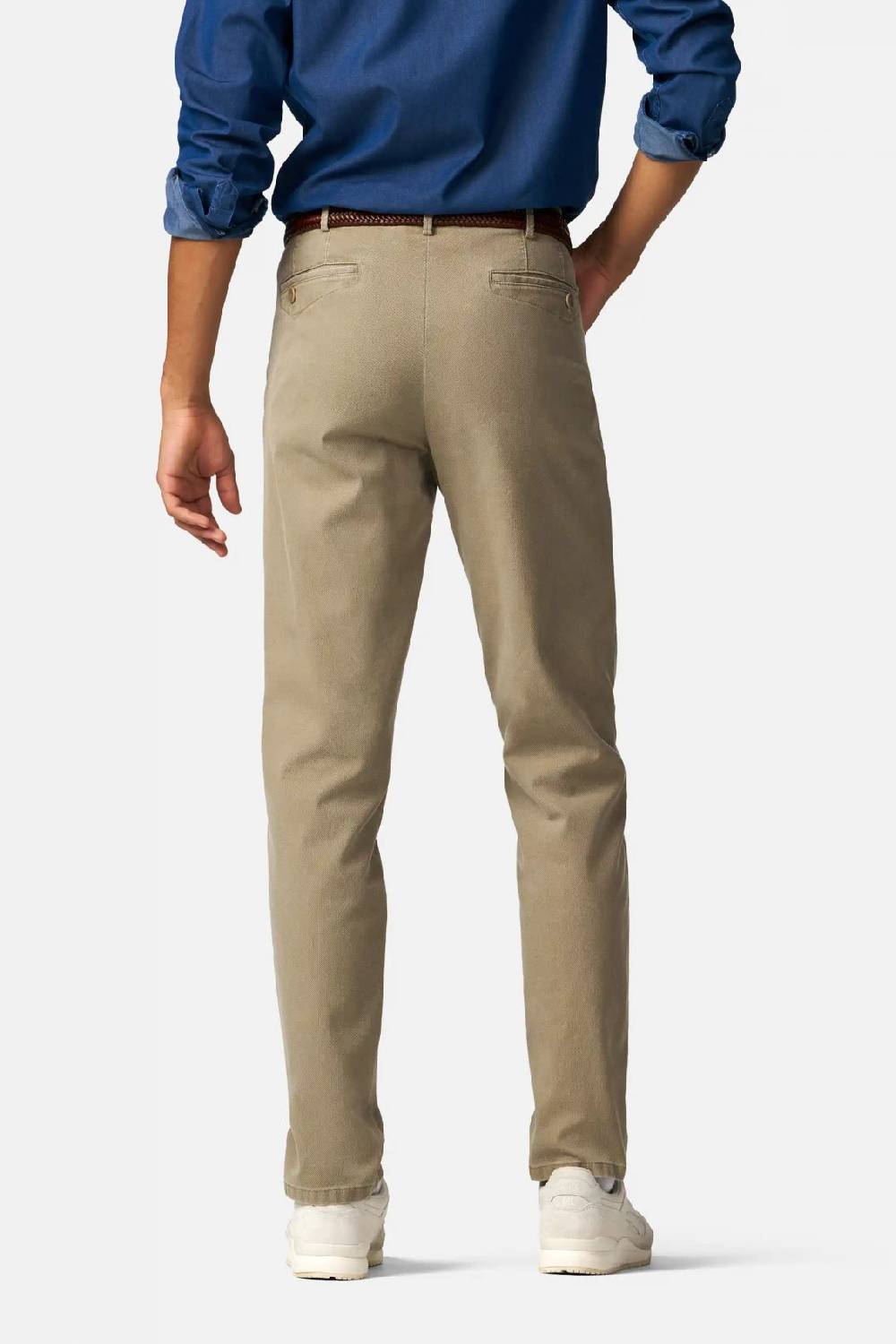 Meyer Pantalone modern fit color pietra meyer cotone microstruttura stretch Sconto