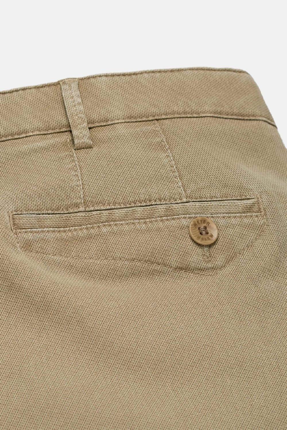 Meyer Pantalone modern fit color pietra meyer cotone microstruttura stretch Sconto