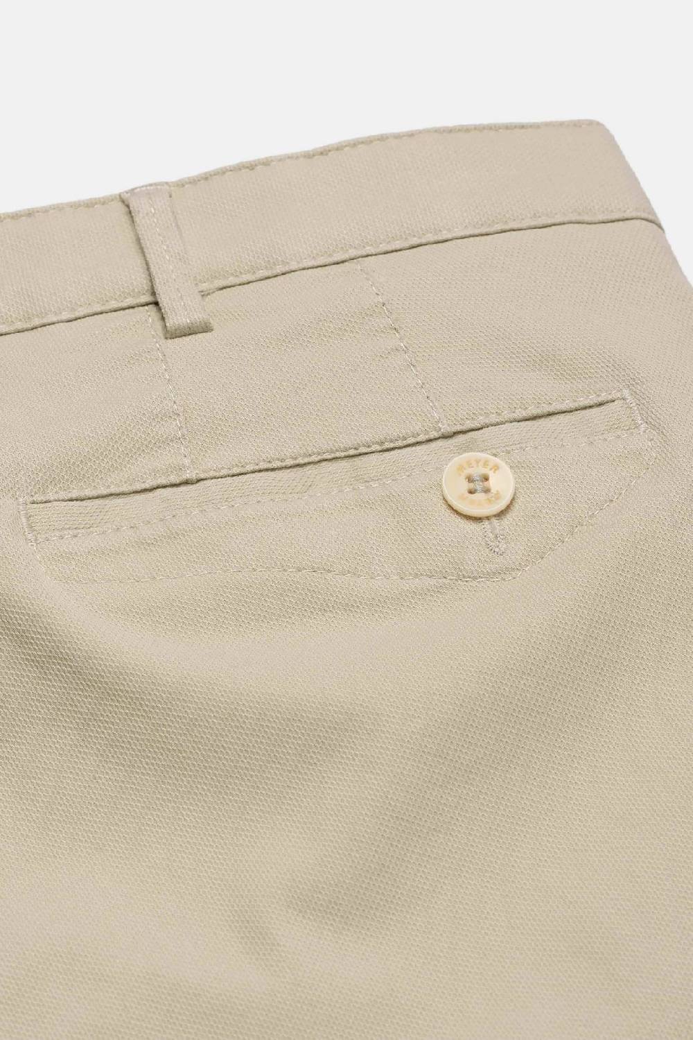 Meyer Pantalone modern fit beige meyer cotone microstruttura stretch Offerta