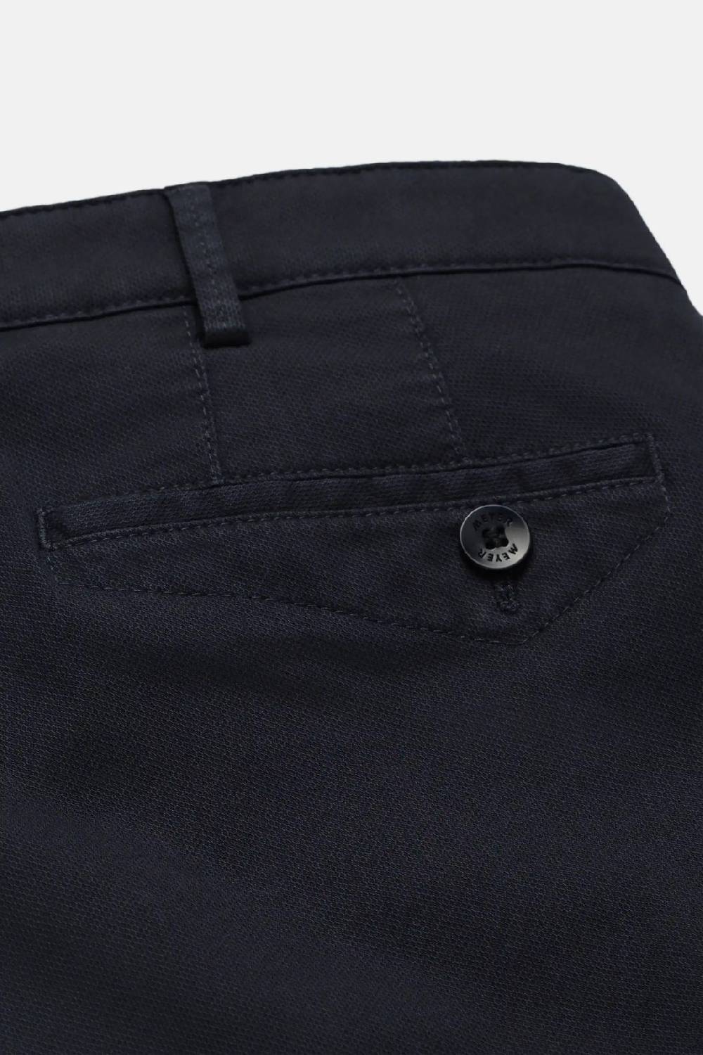 Meyer Pantalone modern fit blu meyer cotone microstruttura stretch Online