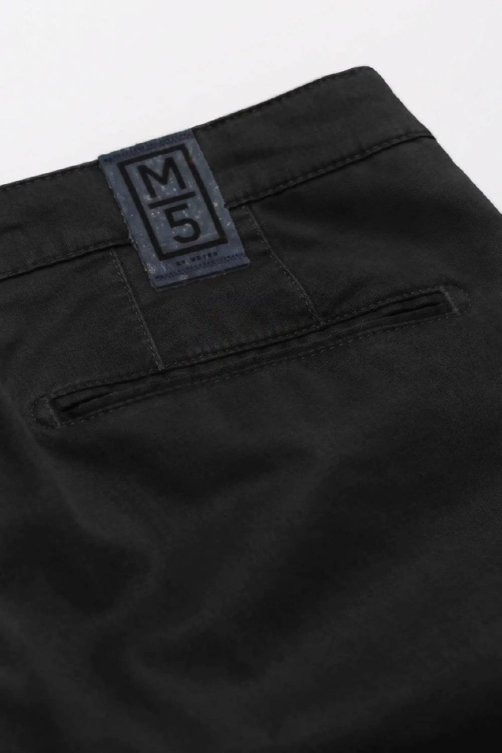 Meyer Pantalone regular fit nero cotone bio stretch m5 by meyer In Vendita