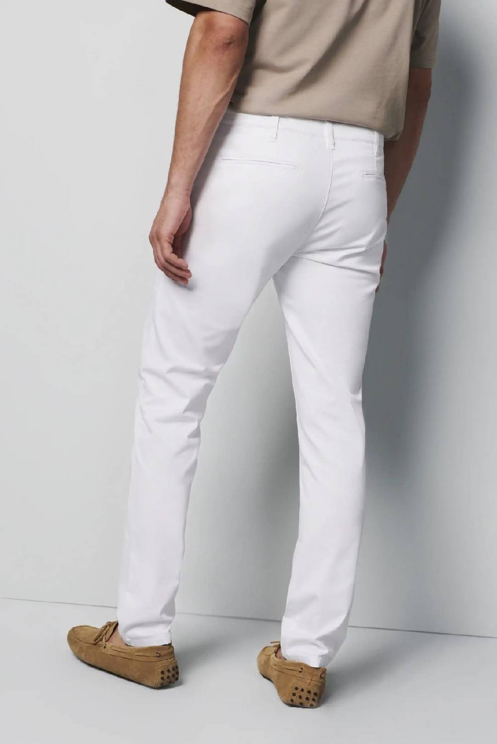 Meyer Pantalone regular fit bianco cotone bio stretch m5 by meyer Vendita Calda