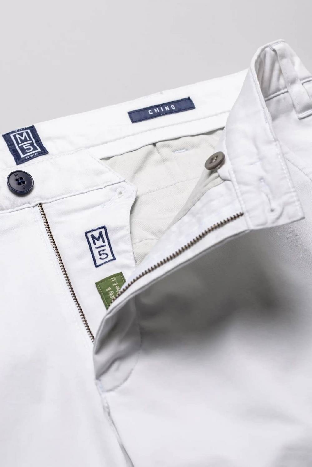 Meyer Pantalone regular fit bianco cotone bio stretch m5 by meyer Vendita Calda