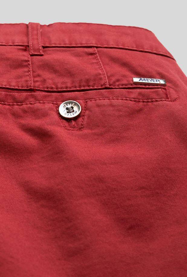 Meyer Pantalone rosso meyer in cotone stretch drop quattro comfort fit Vendita Economica