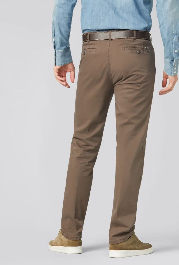 Meyer Pantalone color pietra meyer in cotone stretch drop quattro comfort fit Saldi Di Fabbrica