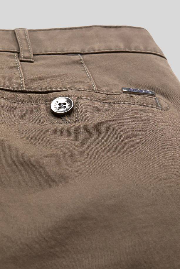 Meyer Pantalone color pietra meyer in cotone stretch drop quattro comfort fit Saldi Di Fabbrica