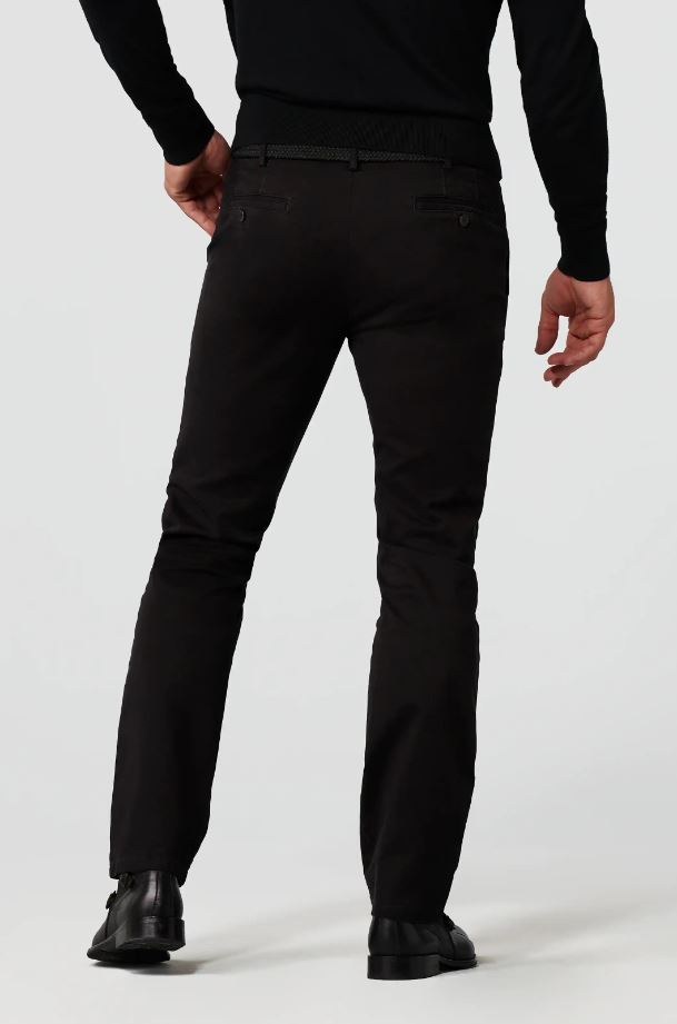 Meyer Pantalone nero meyer in cotone stretch drop quattro comfort fit I Più Venduti