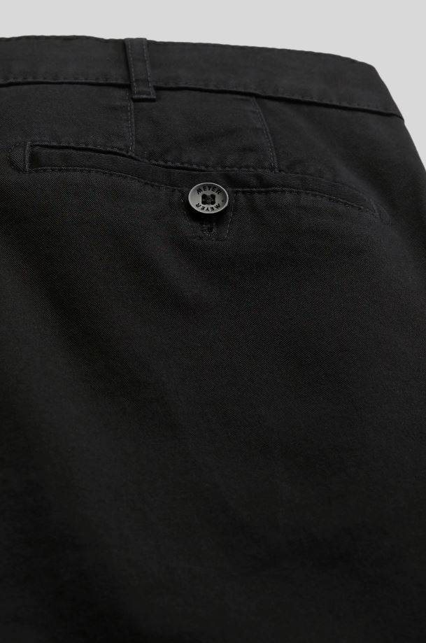 Meyer Pantalone nero meyer in cotone stretch drop quattro comfort fit I Più Venduti