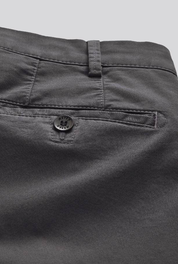 Meyer Pantalone grigio antracite meyer in cotone stretch drop quattro comfort fit Vendite Flash