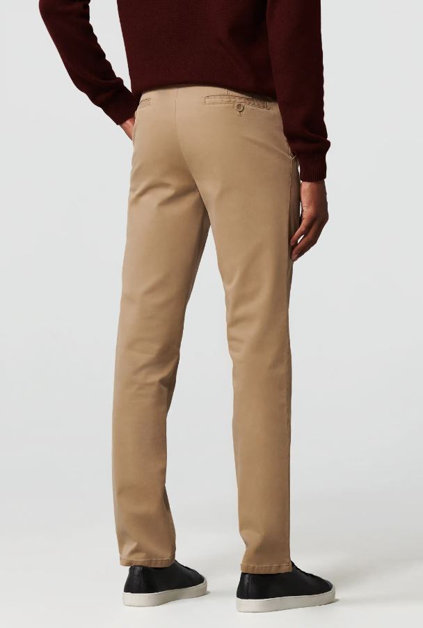 Meyer Pantalone color cammello meyer in cotone stretch drop quattro comfort fit Negozio
