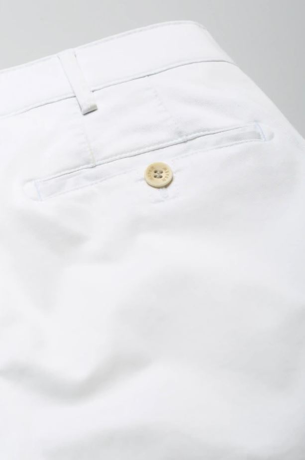 Meyer Pantalone bianco meyer in cotone stretch drop quattro comfort fit In Saldo