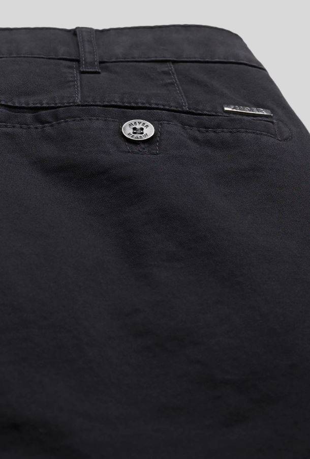 Meyer Pantalone blu meyer in cotone stretch drop quattro comfort fit Moda