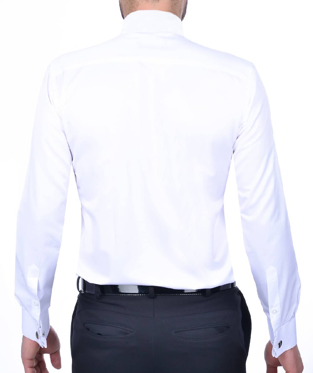 Baggi Camicia da cerimonia slim fit baggi collo diplomatico In Linea