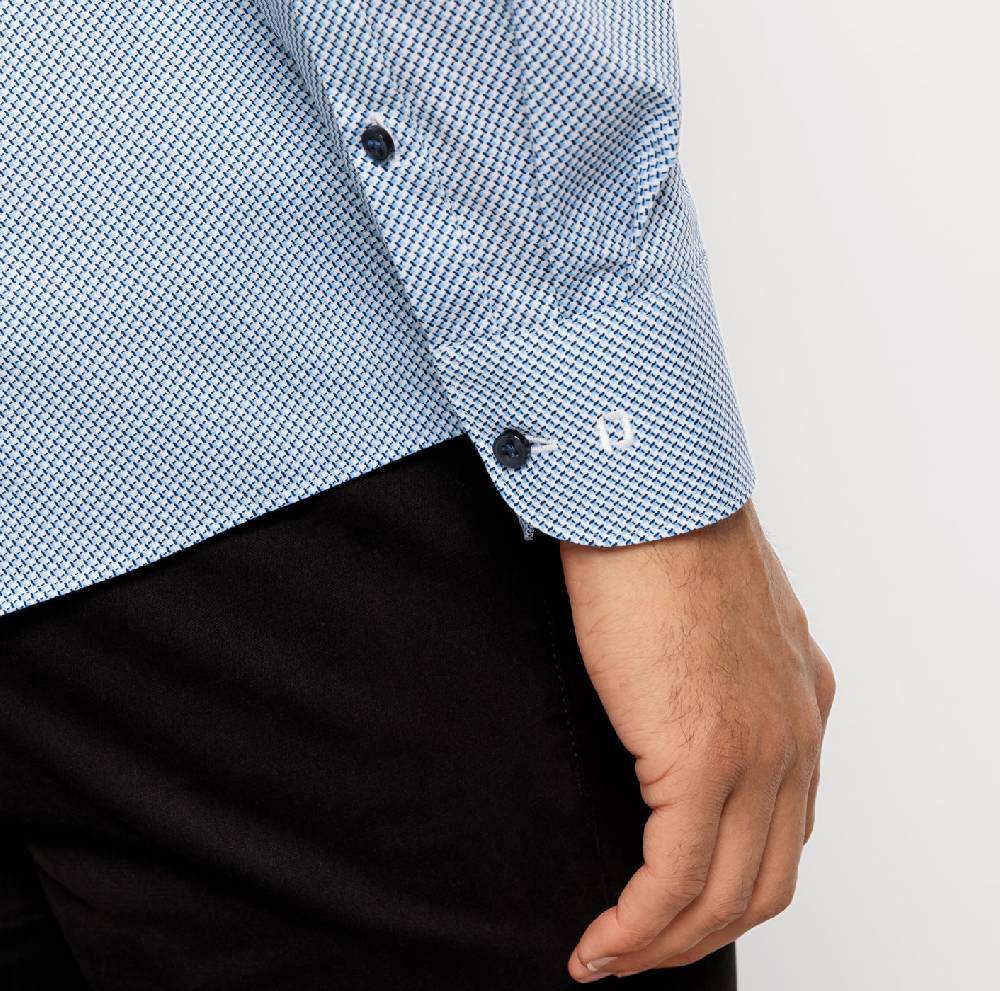 Olymp Camicia olymp level five slim fit olymp cotone stretch stampato Qualità