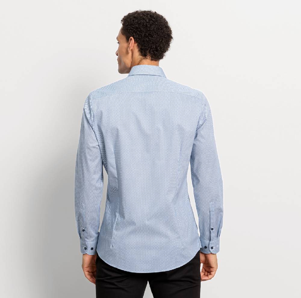 Olymp Camicia olymp level five slim fit olymp cotone stretch stampato Qualità