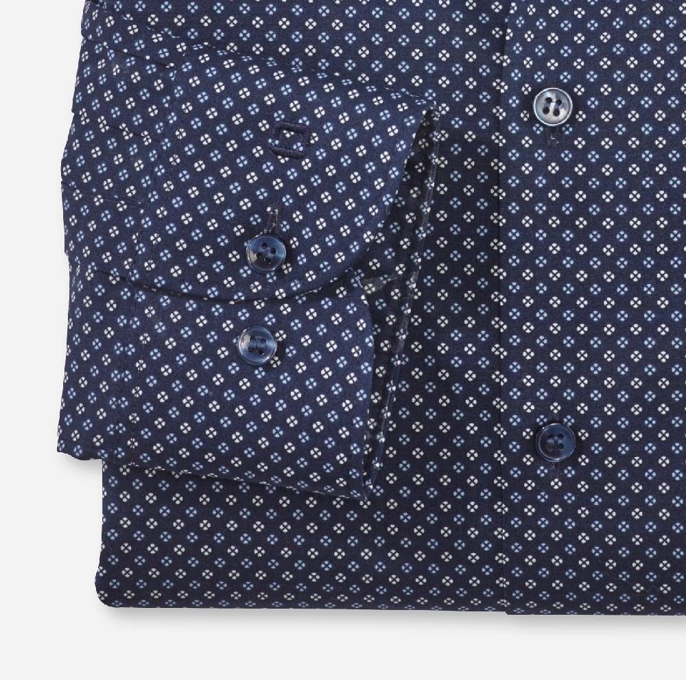Olymp Camicia slim fit olymp cotone stretch stampato Vendita