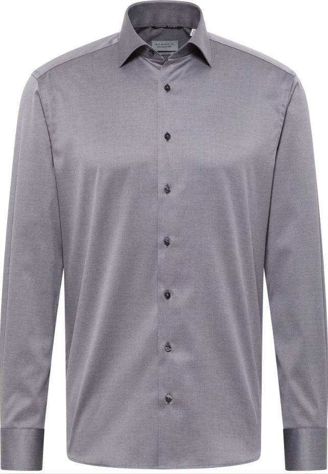 Eterna Camicia grigia eterna modern fit collo classico italiano Fino Al -60%