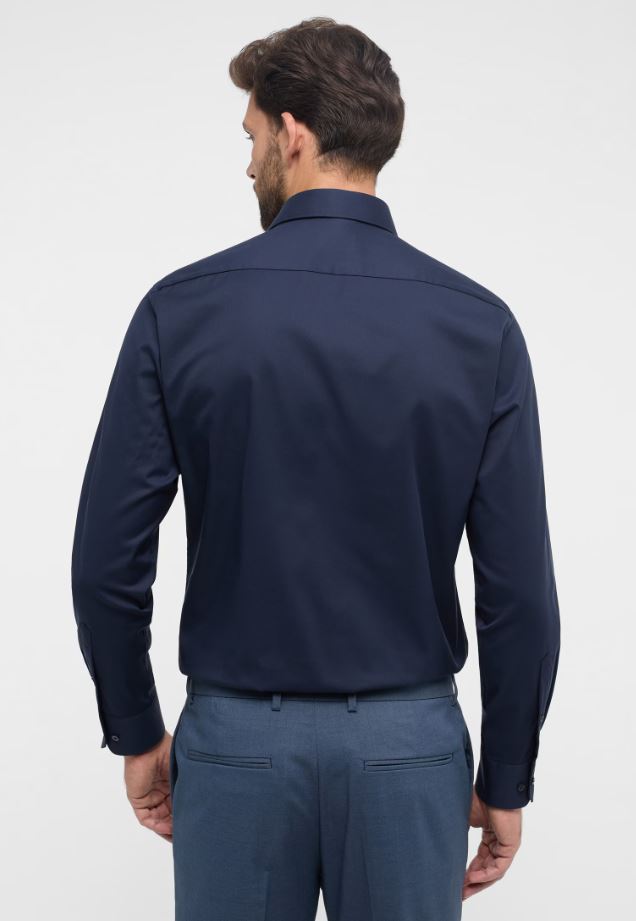 Eterna Camicia blu eterna modern fit collo classico italiano Shopping Online