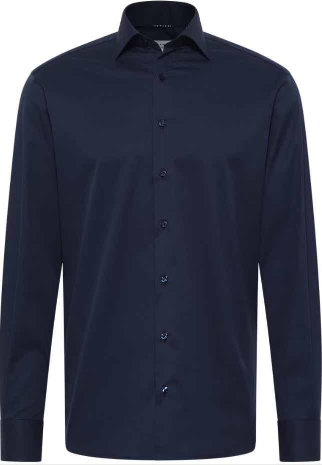 Eterna Camicia blu eterna modern fit collo classico italiano Shopping Online