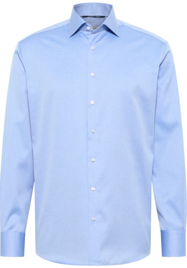 Eterna Camicia azzurra eterna modern fit collo classico italiano Sottocosto