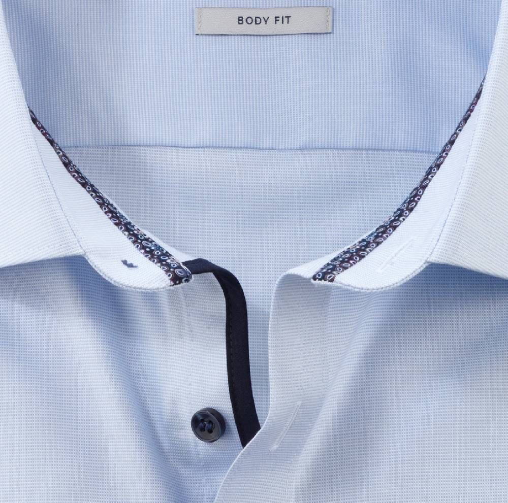 Olymp Camicia olymp level five celeste slim fit cotone stretch Online
