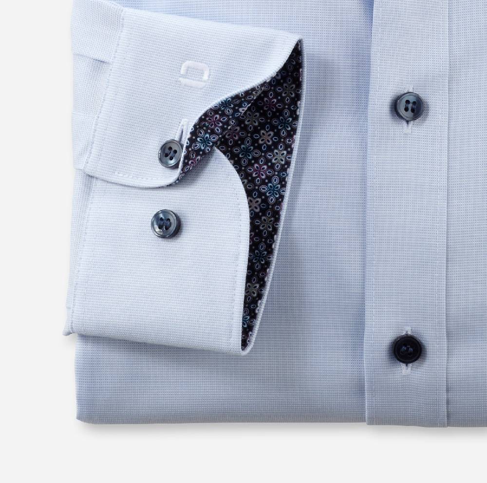 Olymp Camicia olymp level five celeste slim fit cotone stretch Online