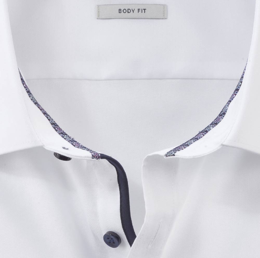 Olymp Camicia olymp level five bianca slim fit cotone stretch Outlet