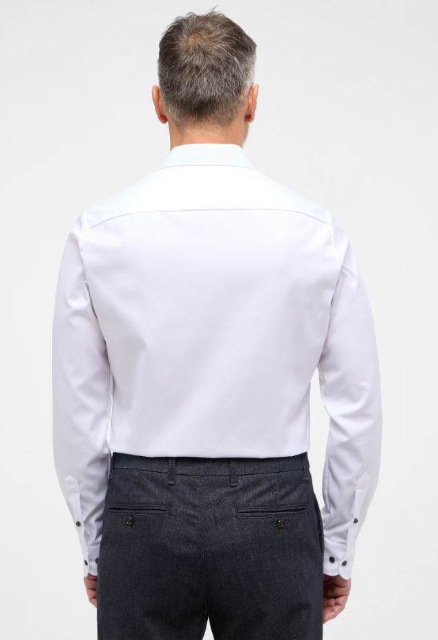 Eterna Camicia eterna slim fit bianca in cotone cover Saldi