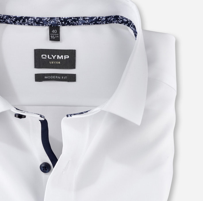 Olymp Camicia olymp bianca modern fit con taschino Vendite Flash