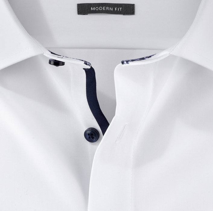 Olymp Camicia olymp bianca modern fit con taschino Vendite Flash