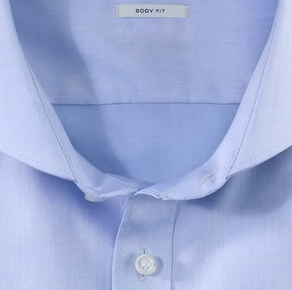 Olymp Camicia olymp celeste slim fit cotone twill stretch facile stiro Negozio